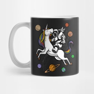 Space Astronaut Riding Unicorn Mug